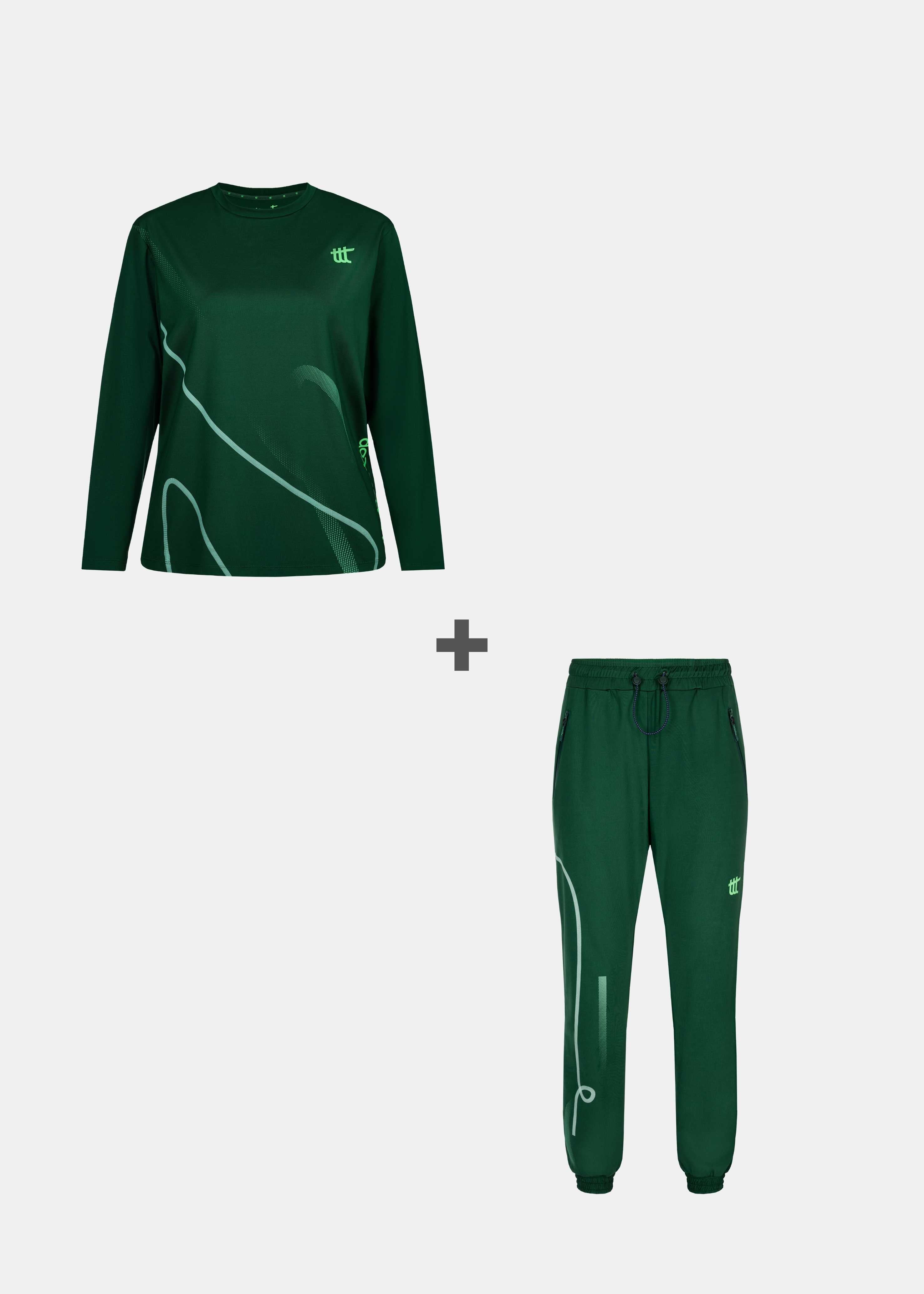 Langarmshirt + Trainingshose