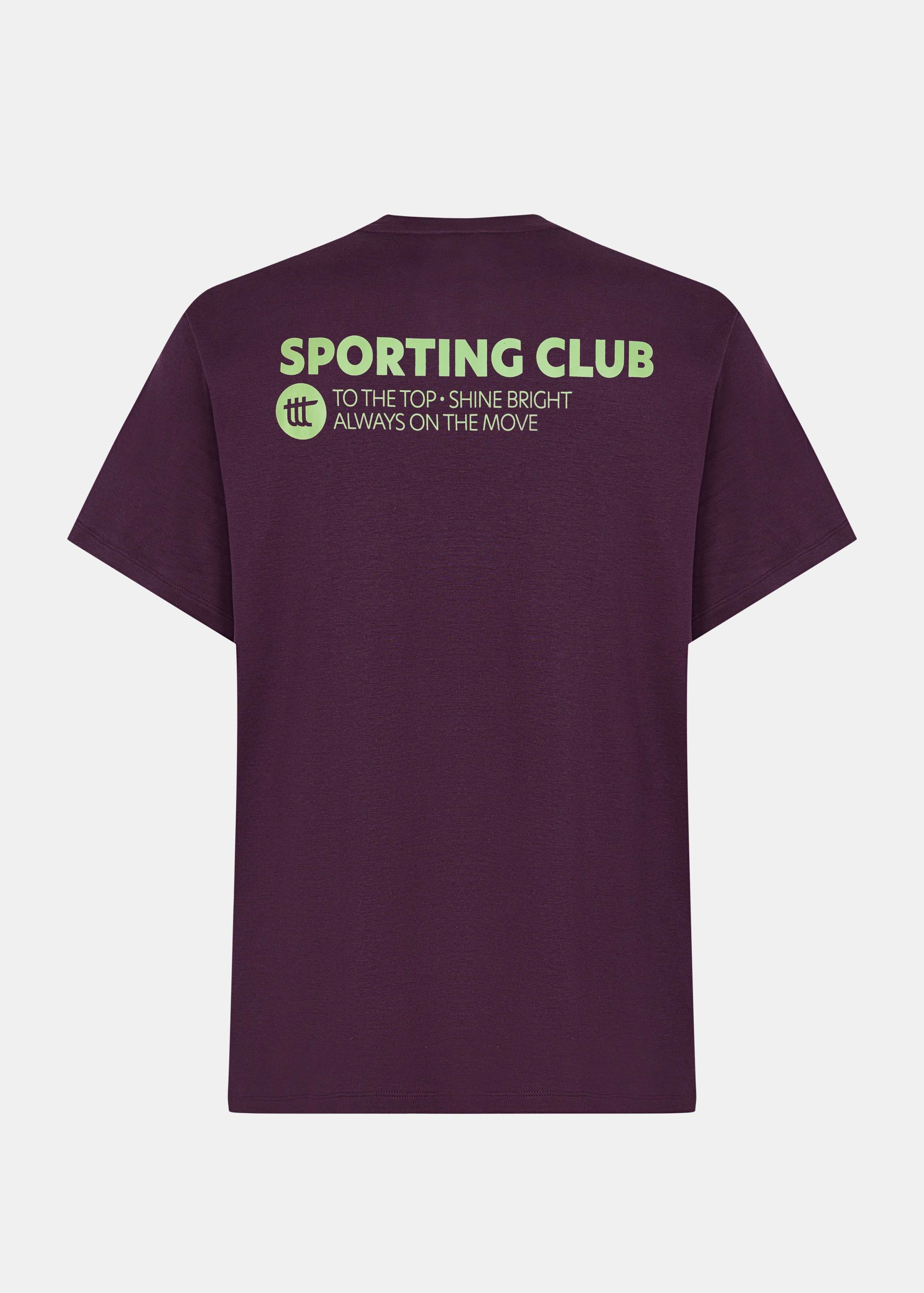 Sporting Club T-Shirt Unisex Plum