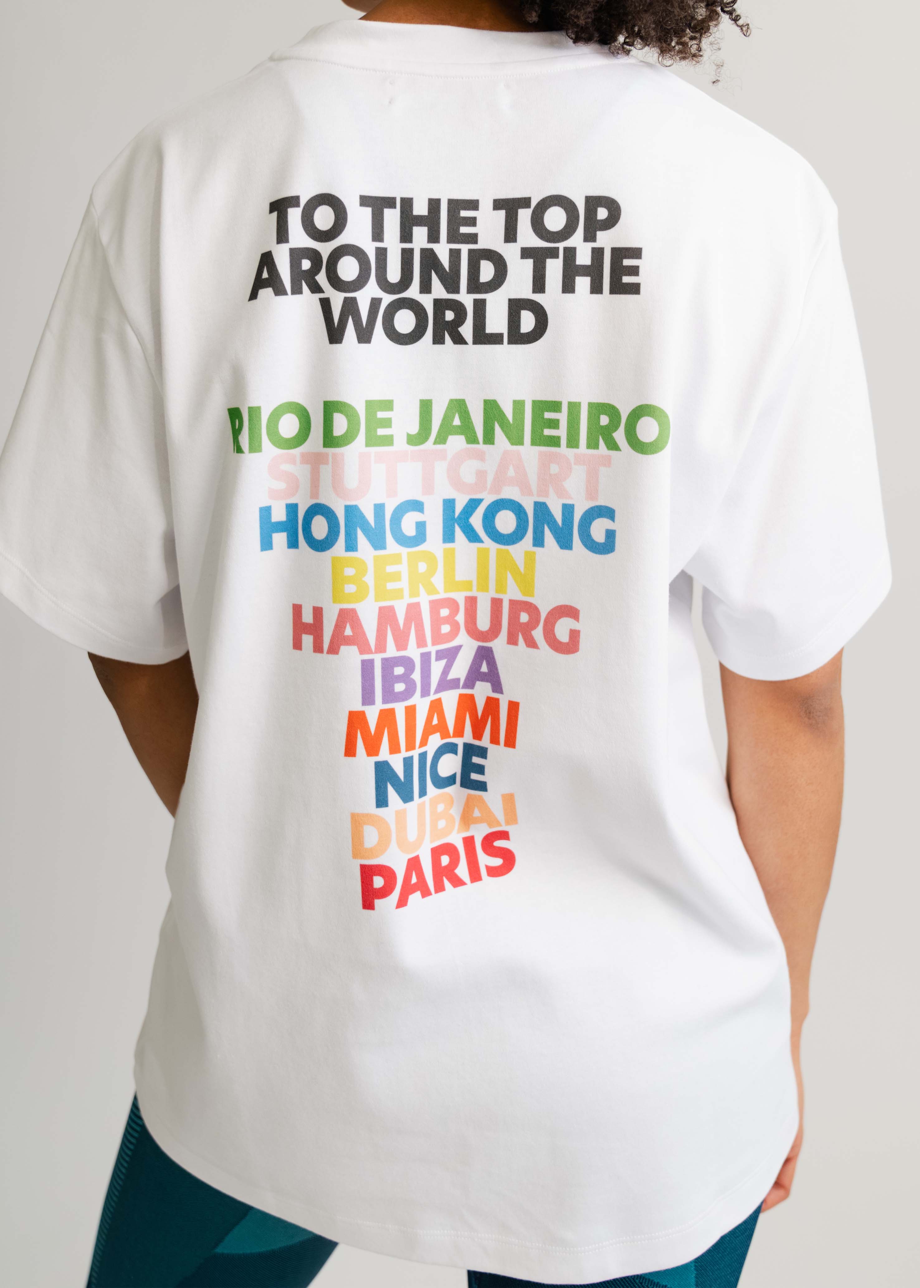 Around The World T-Shirt Unisex White
