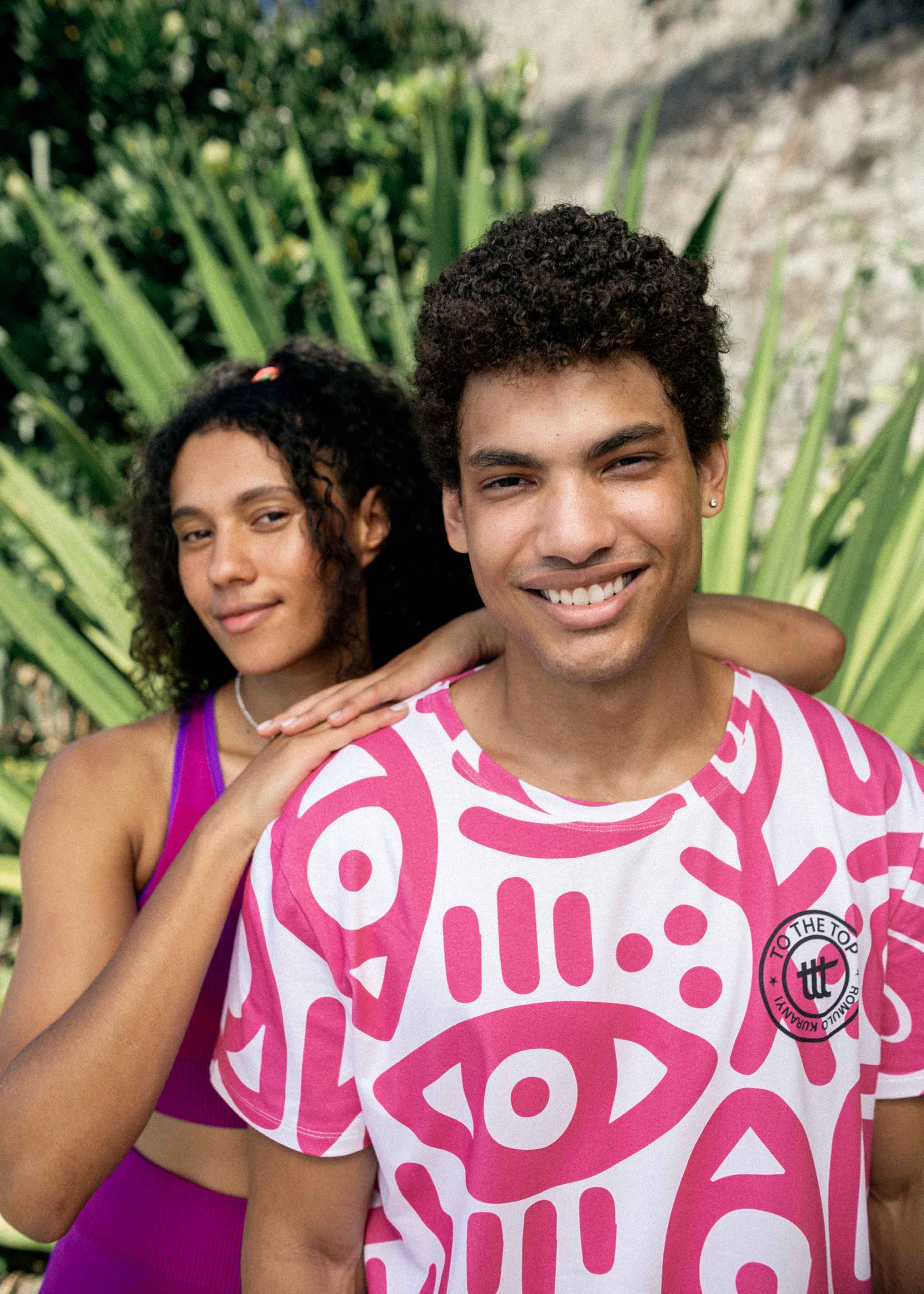 Romulo x to the top T-Shirt Lavender Magenta