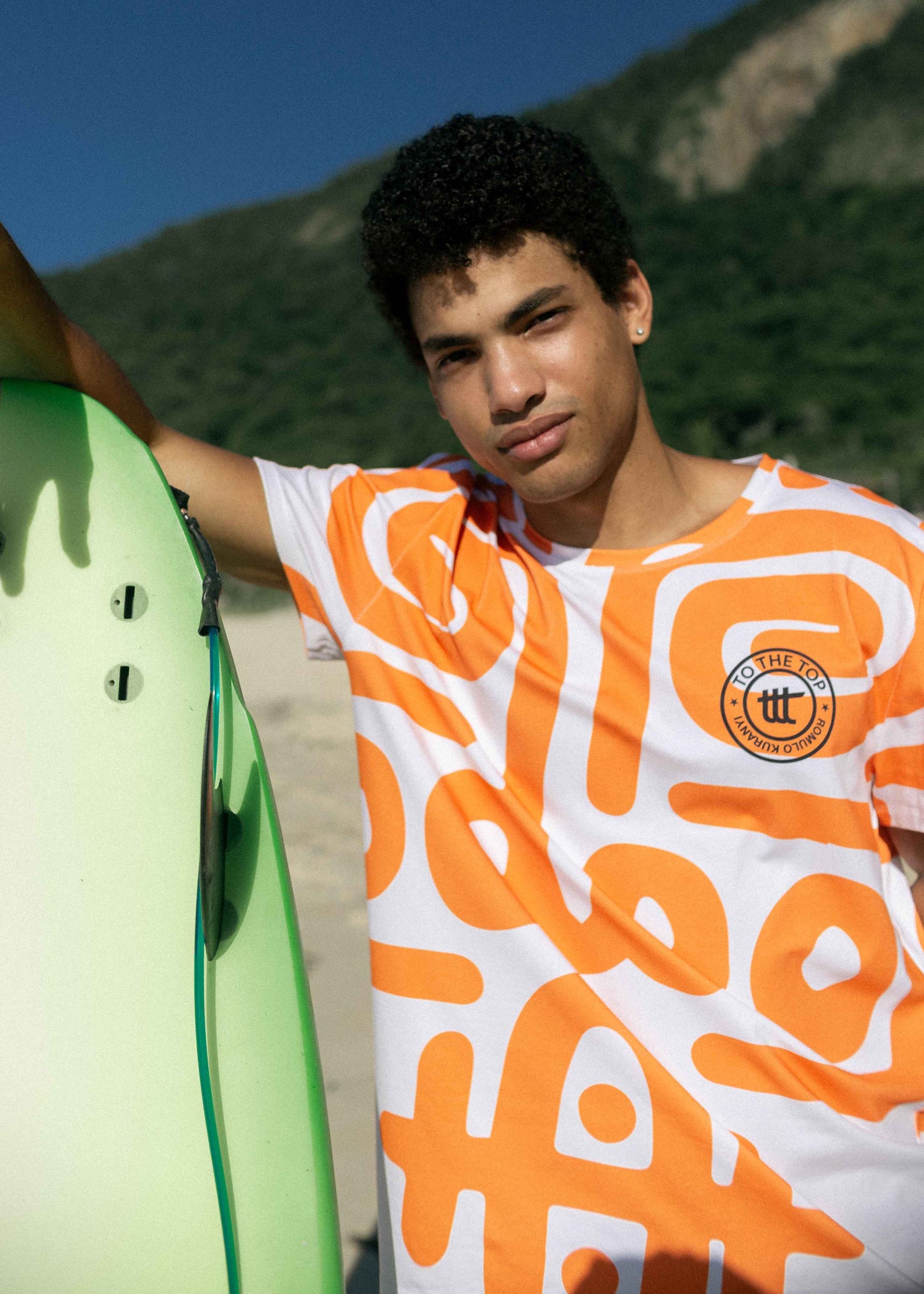 Romulo x to the top T-Shirt Lavender Orange