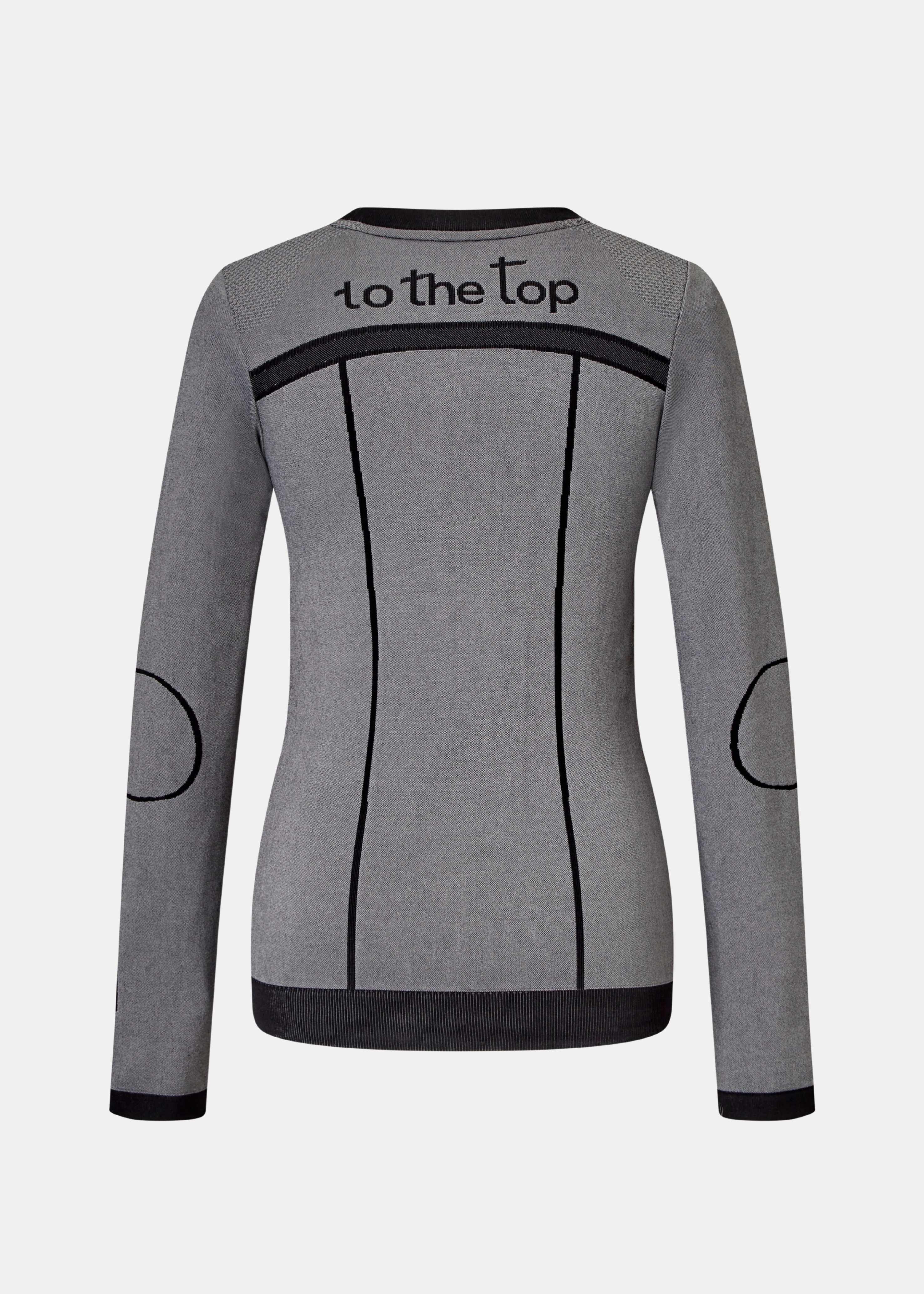 Close-up of seamless knit made from recycled materials