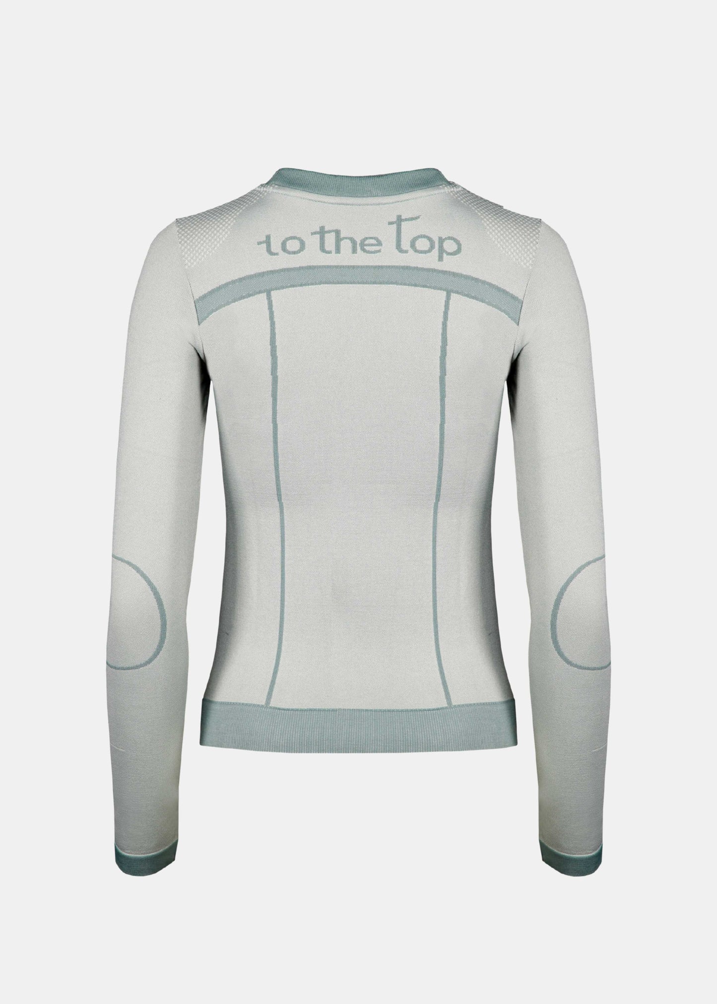 Seamless long sleeve styled as a versatile everyday top