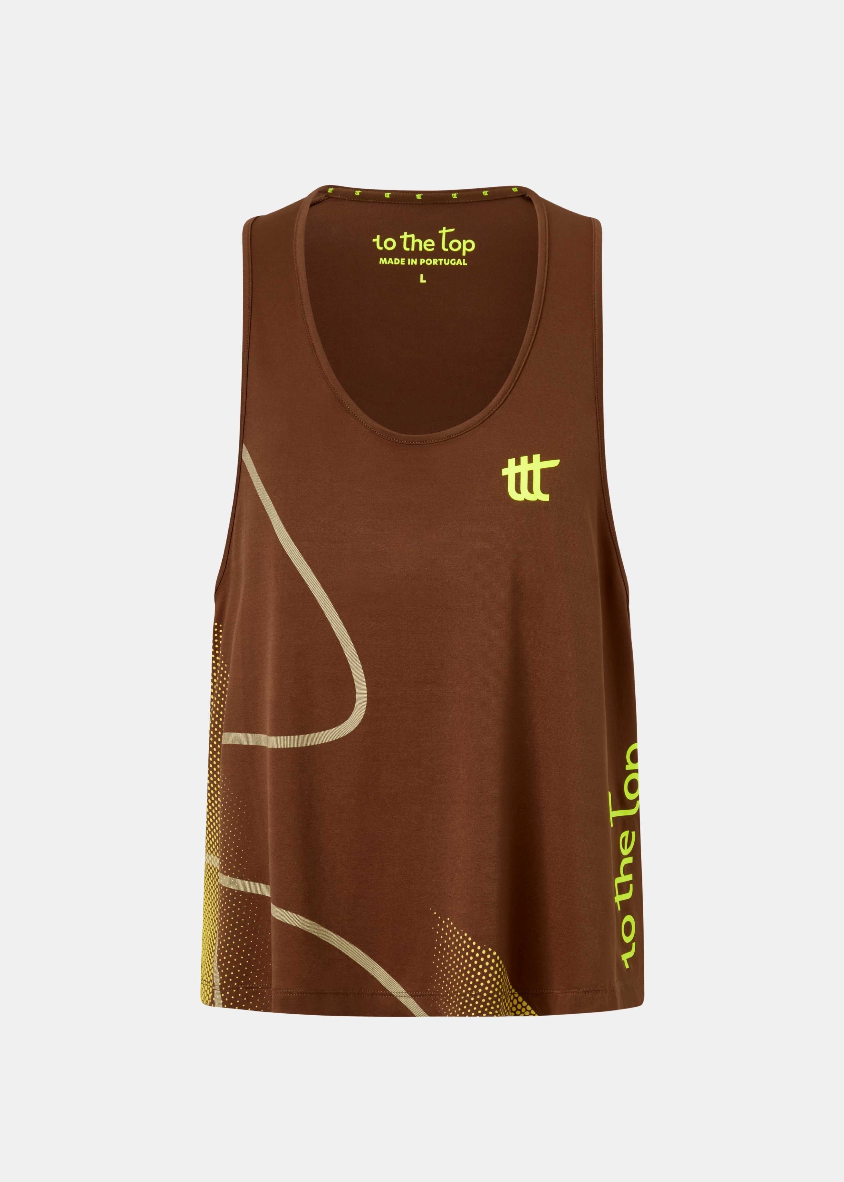 Premium Damen Tank Top in braun aus der Pace Kollektion von to the top