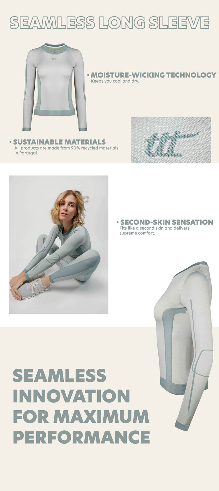 Seamless Long Sleeve Green