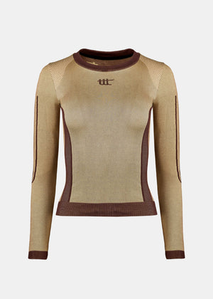 Seamless Long Sleeve Golden Brown