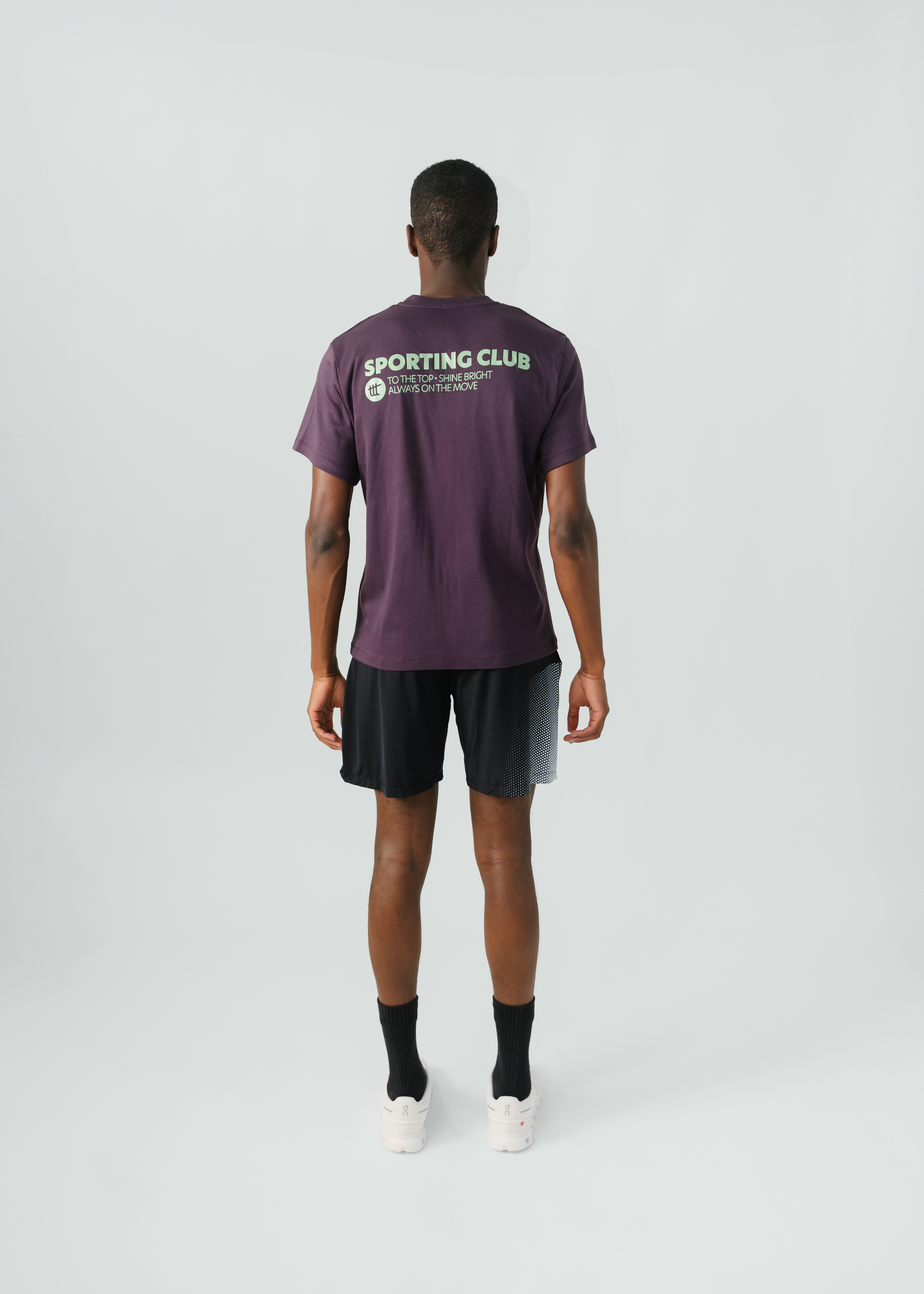 Sporting Club T-Shirt Unisex Plum
