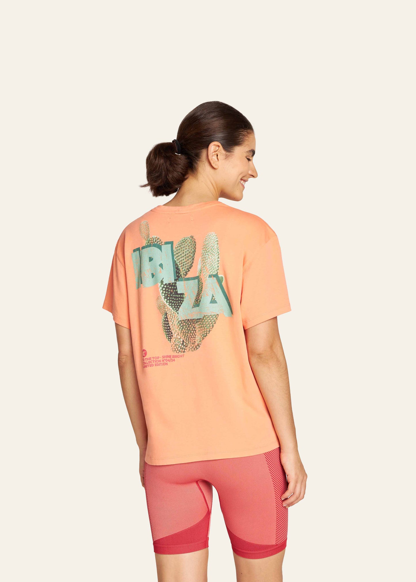 T-Shirt Ibiza Damen Koralle