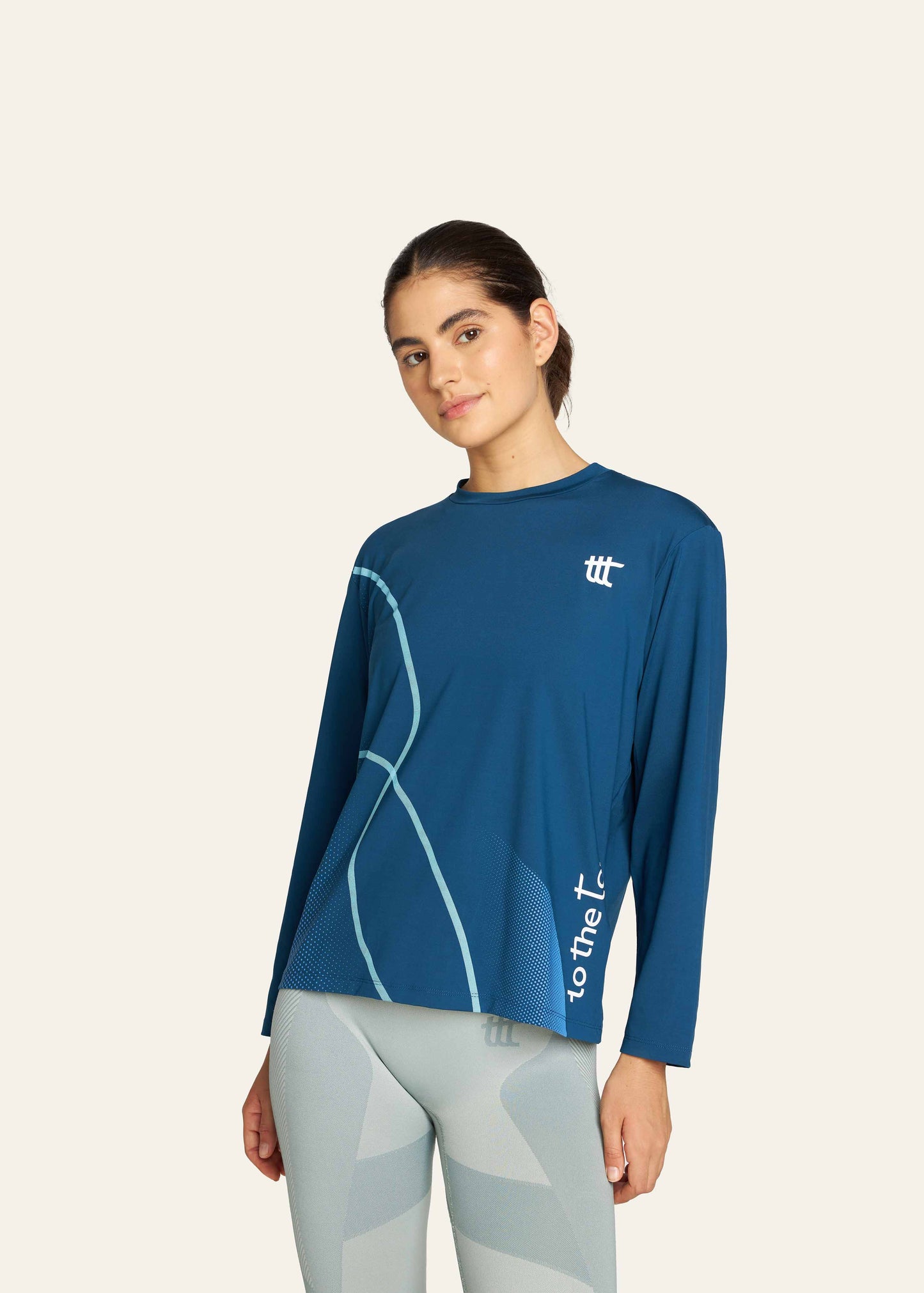 Pace Langarmshirt Damen Blau