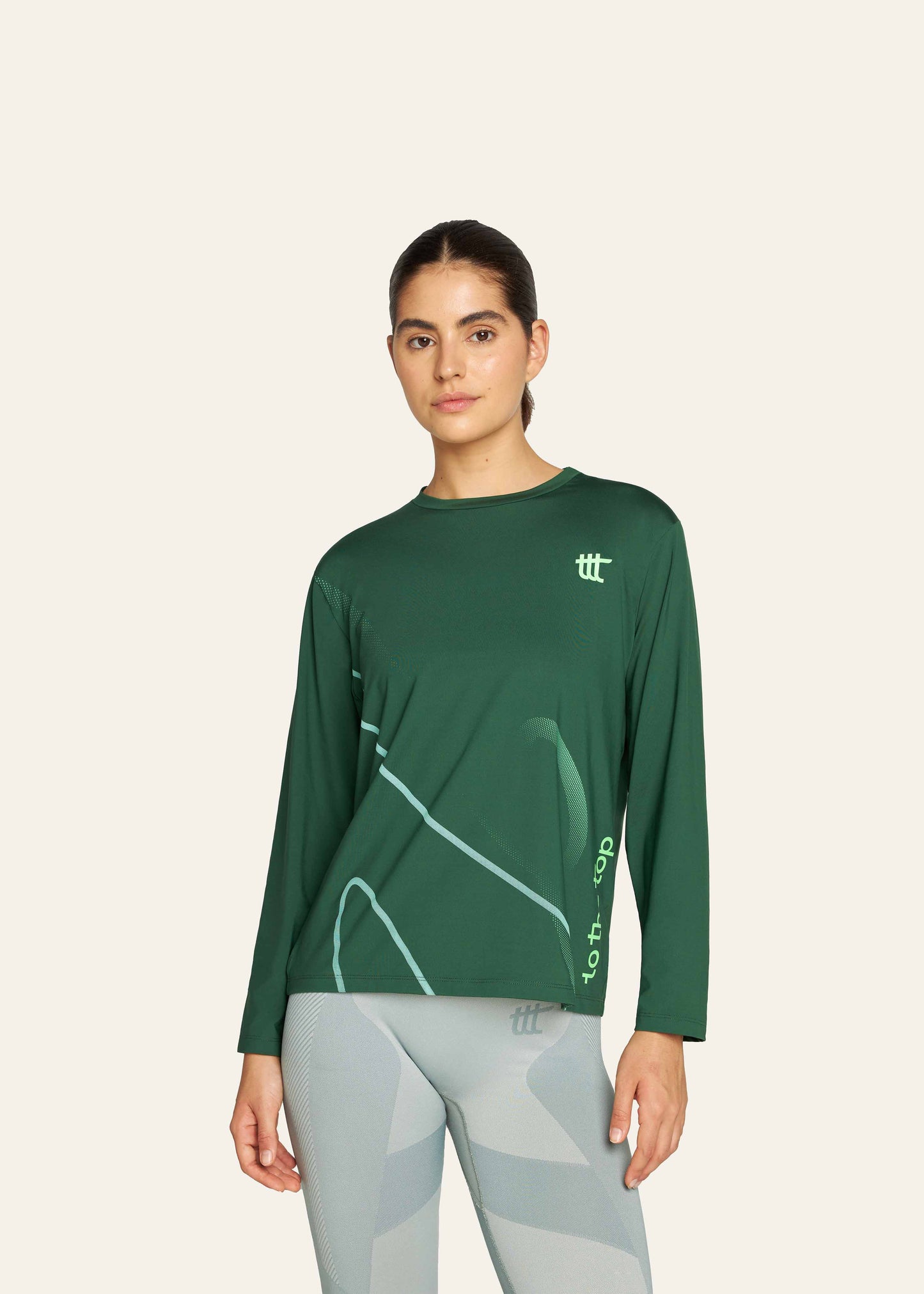 Pace Langarmshirt Damen Grün