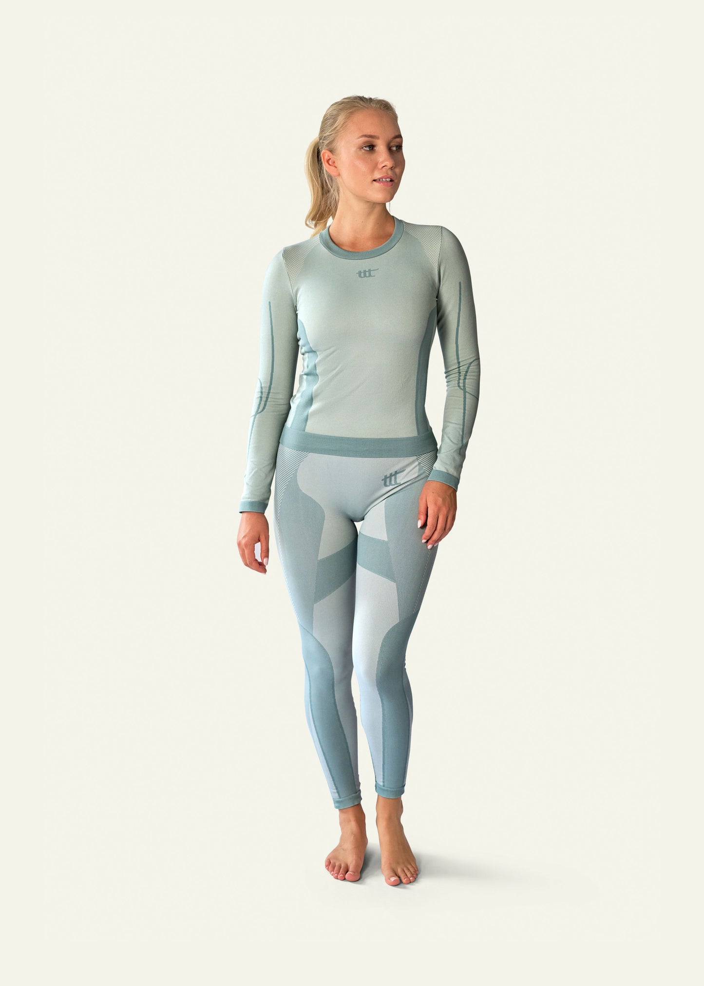 Seamless Shape & Lift Sport Leggings Schieferblau