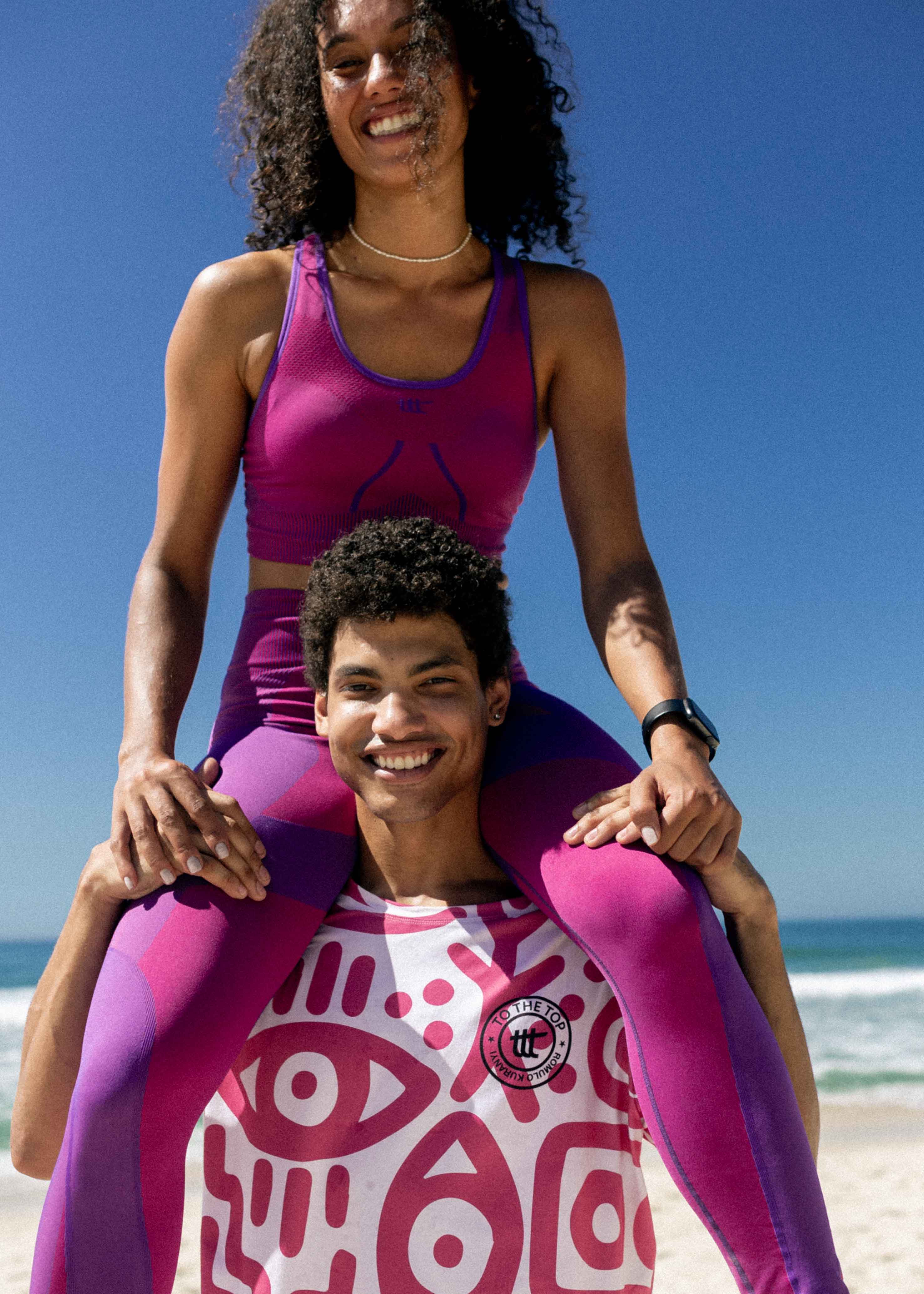 Romulo x to the top T-Shirt Lavender Magenta