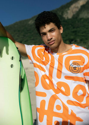 Romulo x to the top T-Shirt Lavender Orange