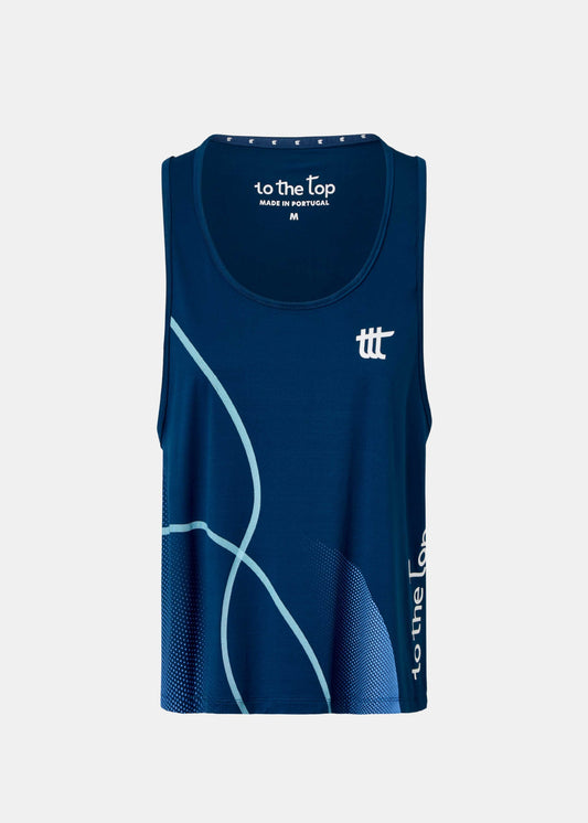 Designer Tank Top für Damen in blau