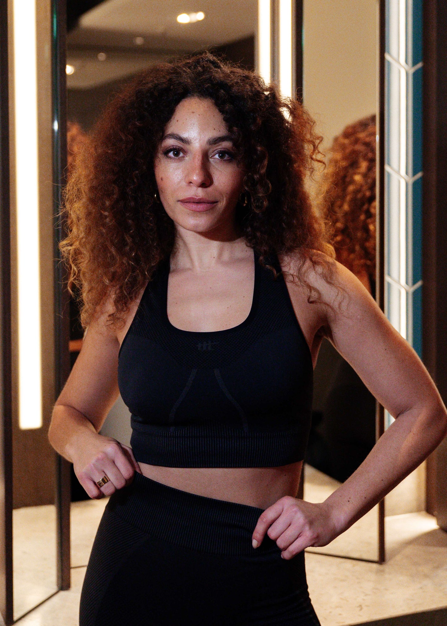 Seamless Sports Bra Black