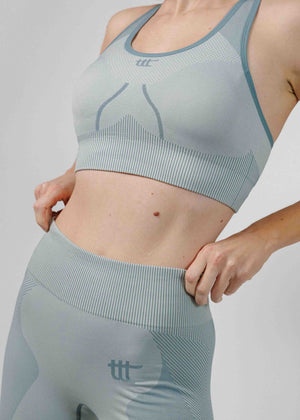 Seamless Sports Bra Slate Blue
