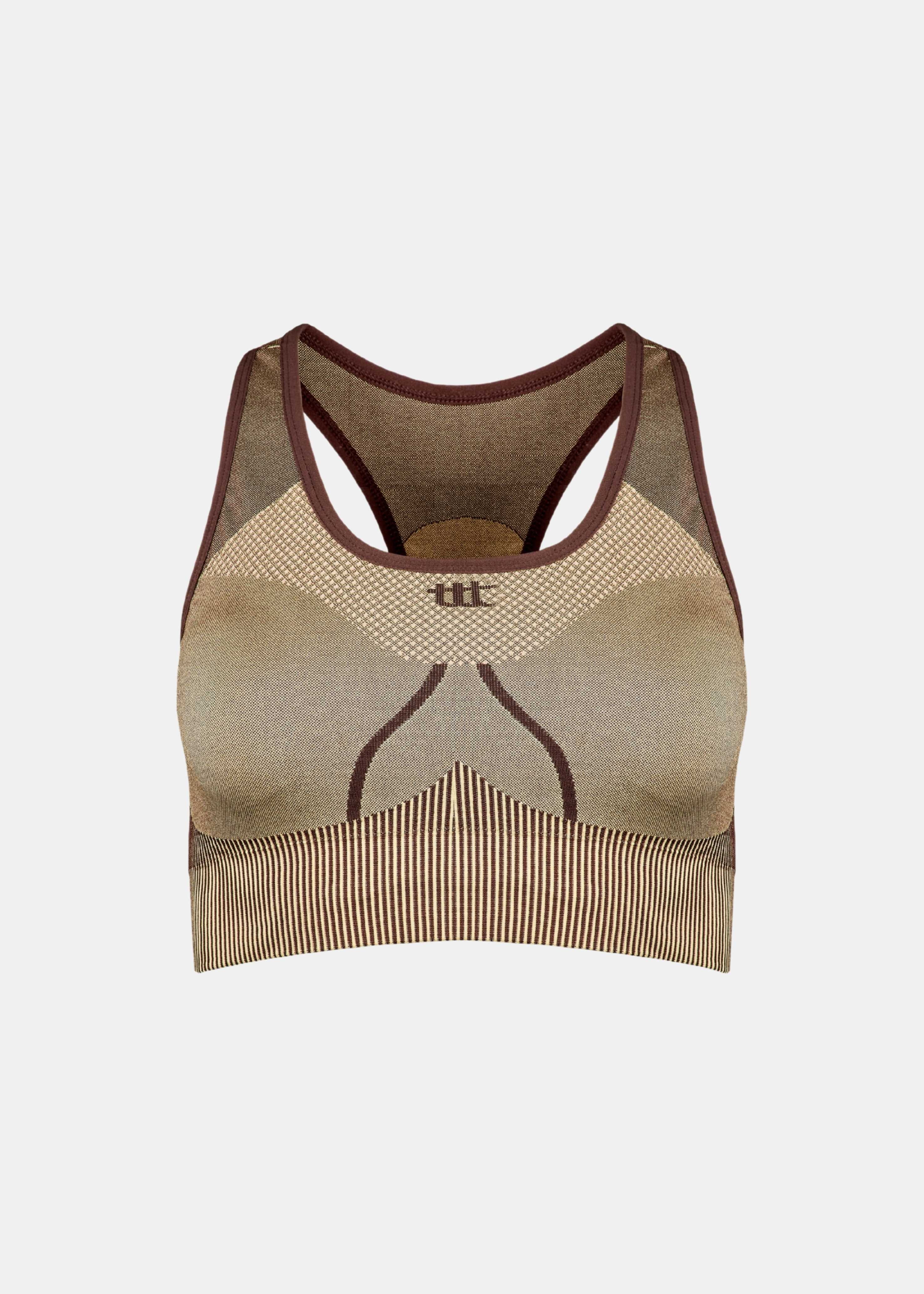 Seamless Sports Bra Golden Brown