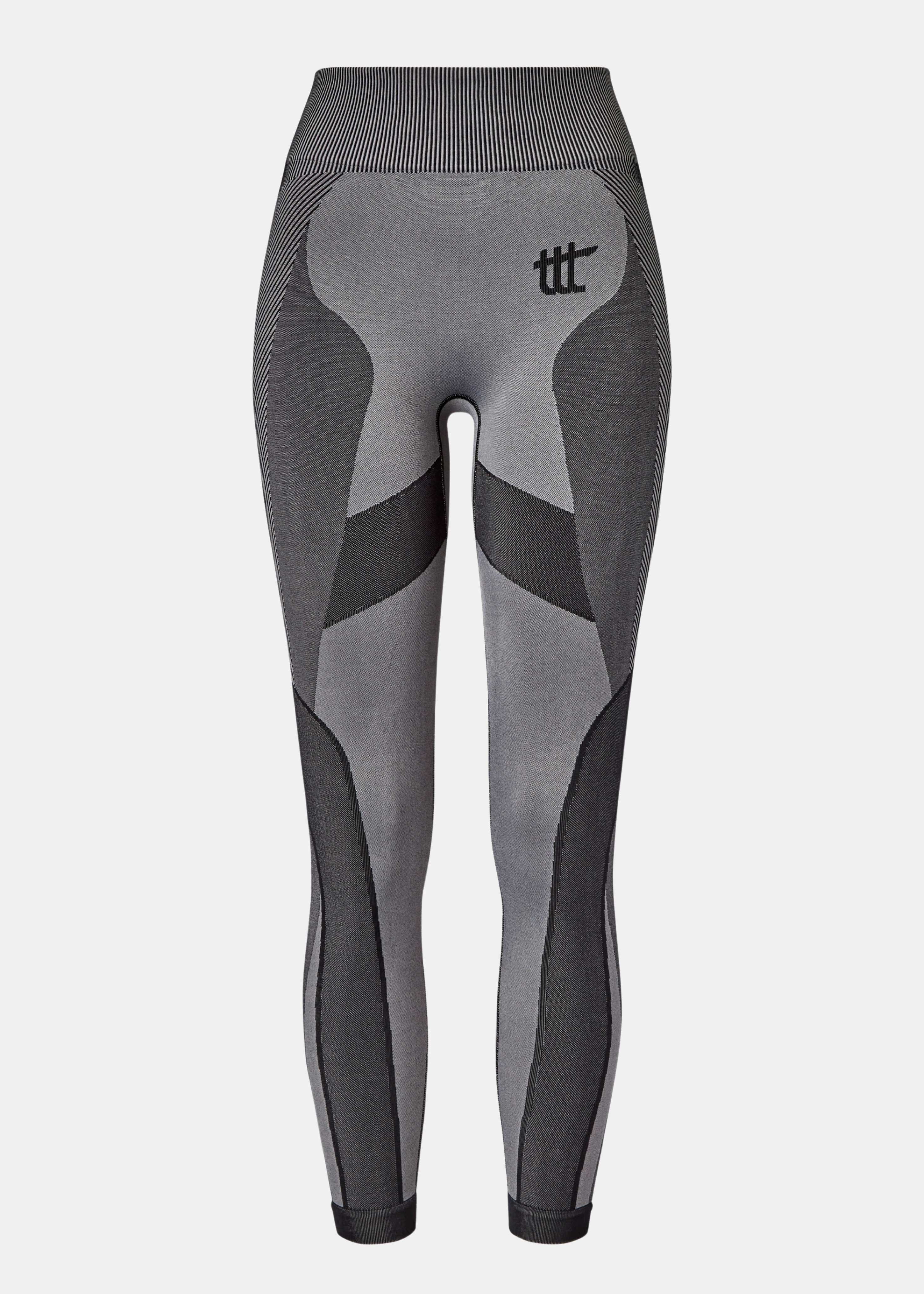 Graue Seamless Leggings mit zweite Haut Gefühl