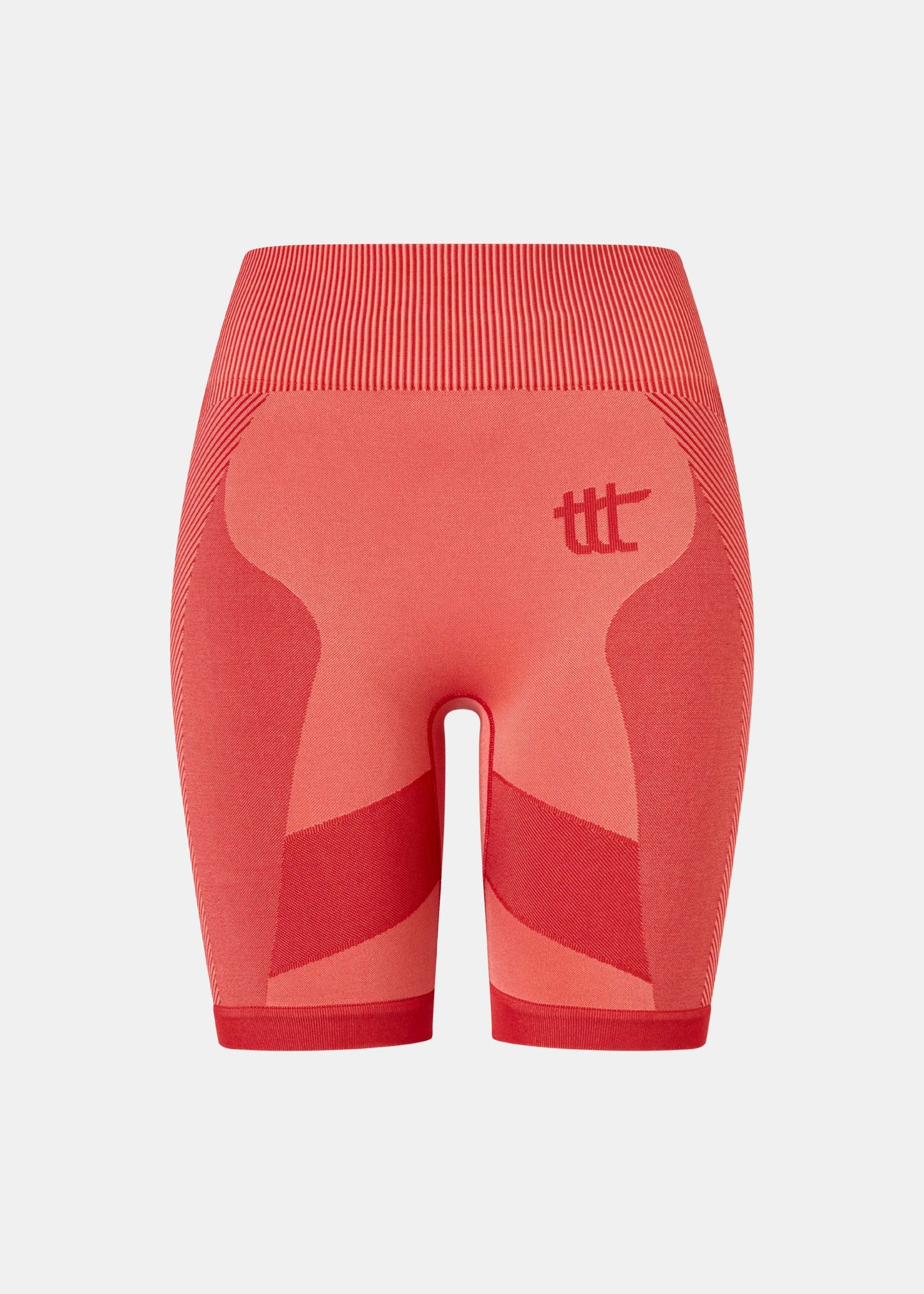 Bike shorts in coral designed as short leggings with soft fit