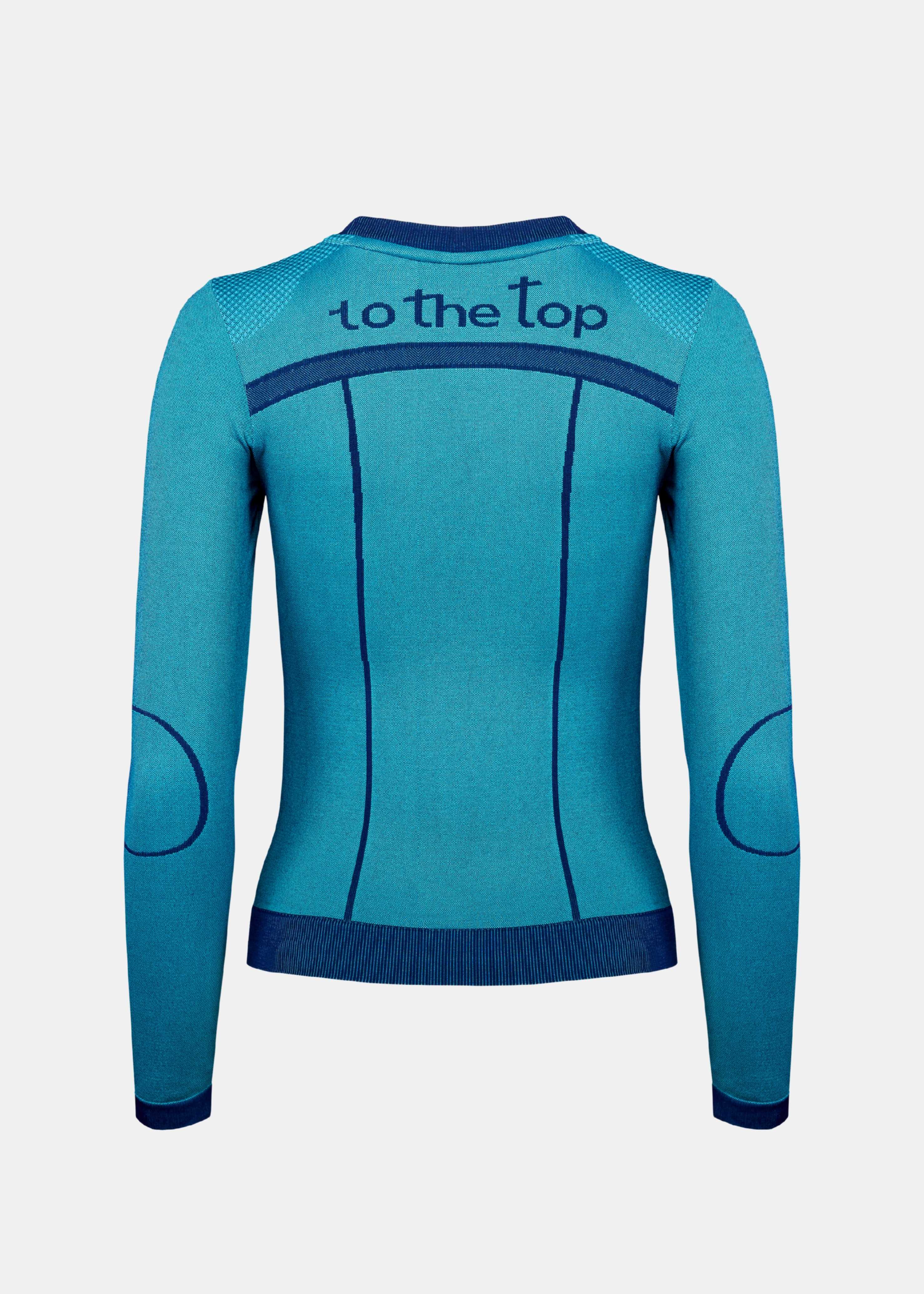 Seamless long sleeve top styled as a versatile everyday piece