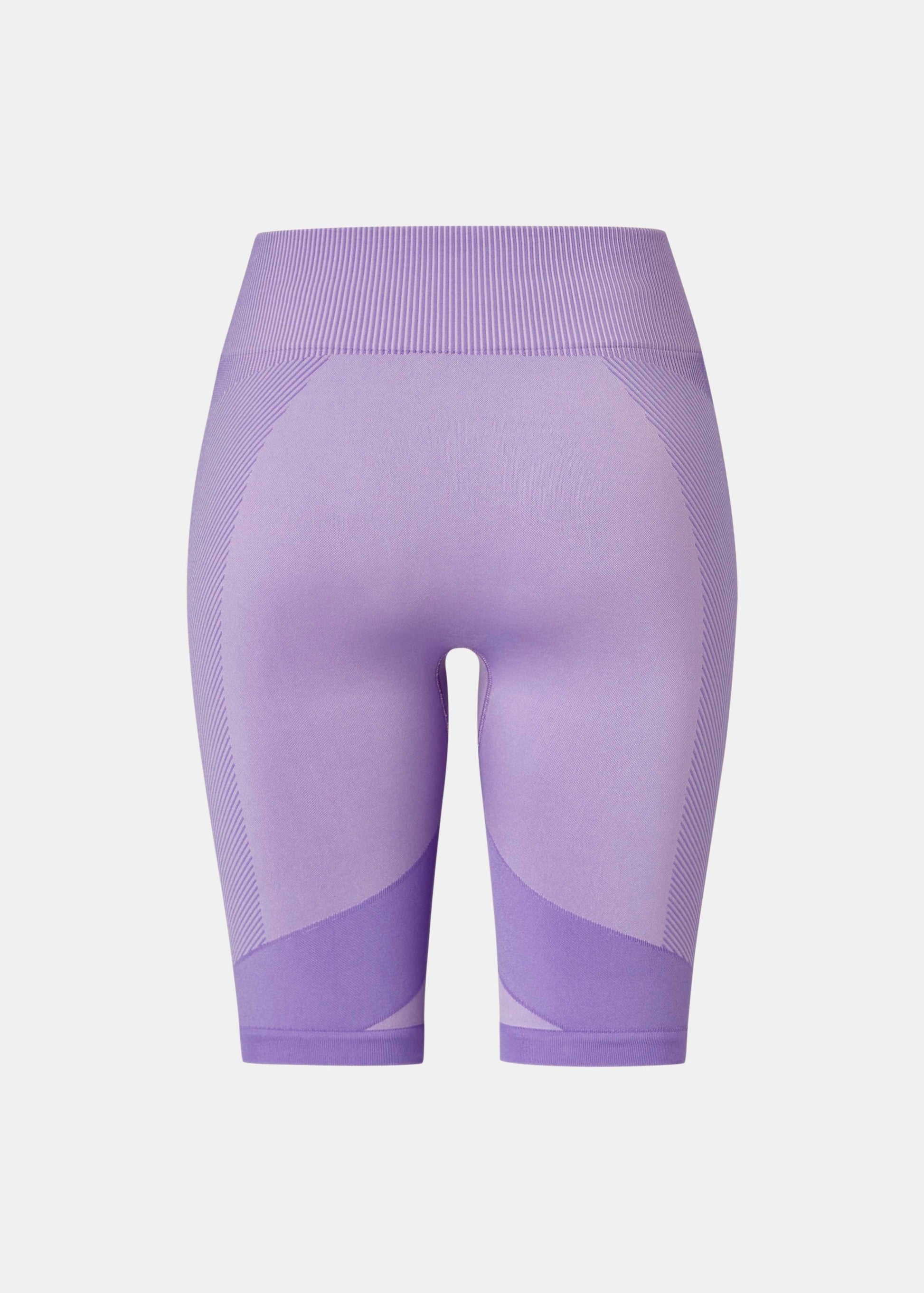 Short leggings in lilac with tall cut and seamless construction
