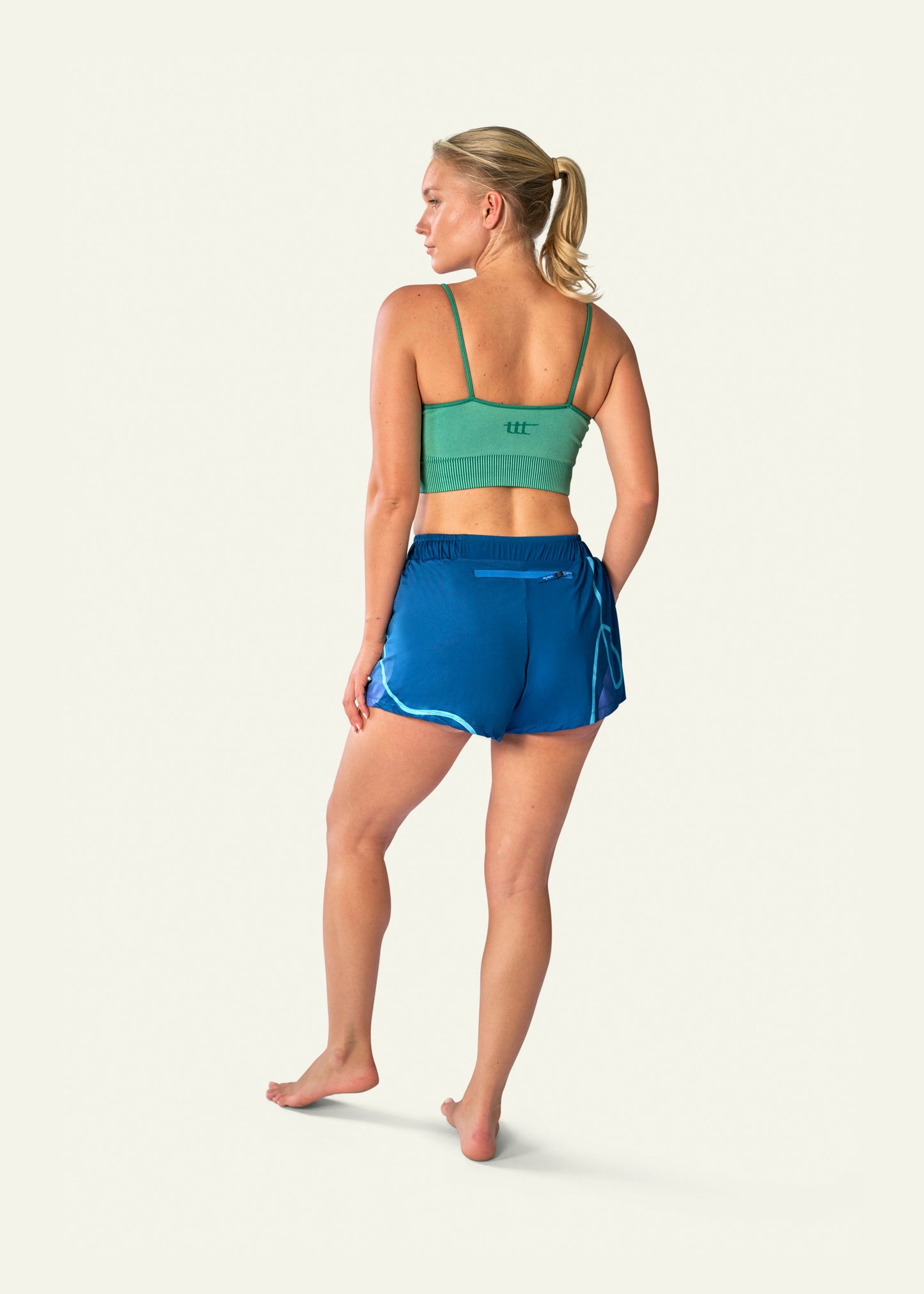 Pace Shorts Damen Leicht Blau