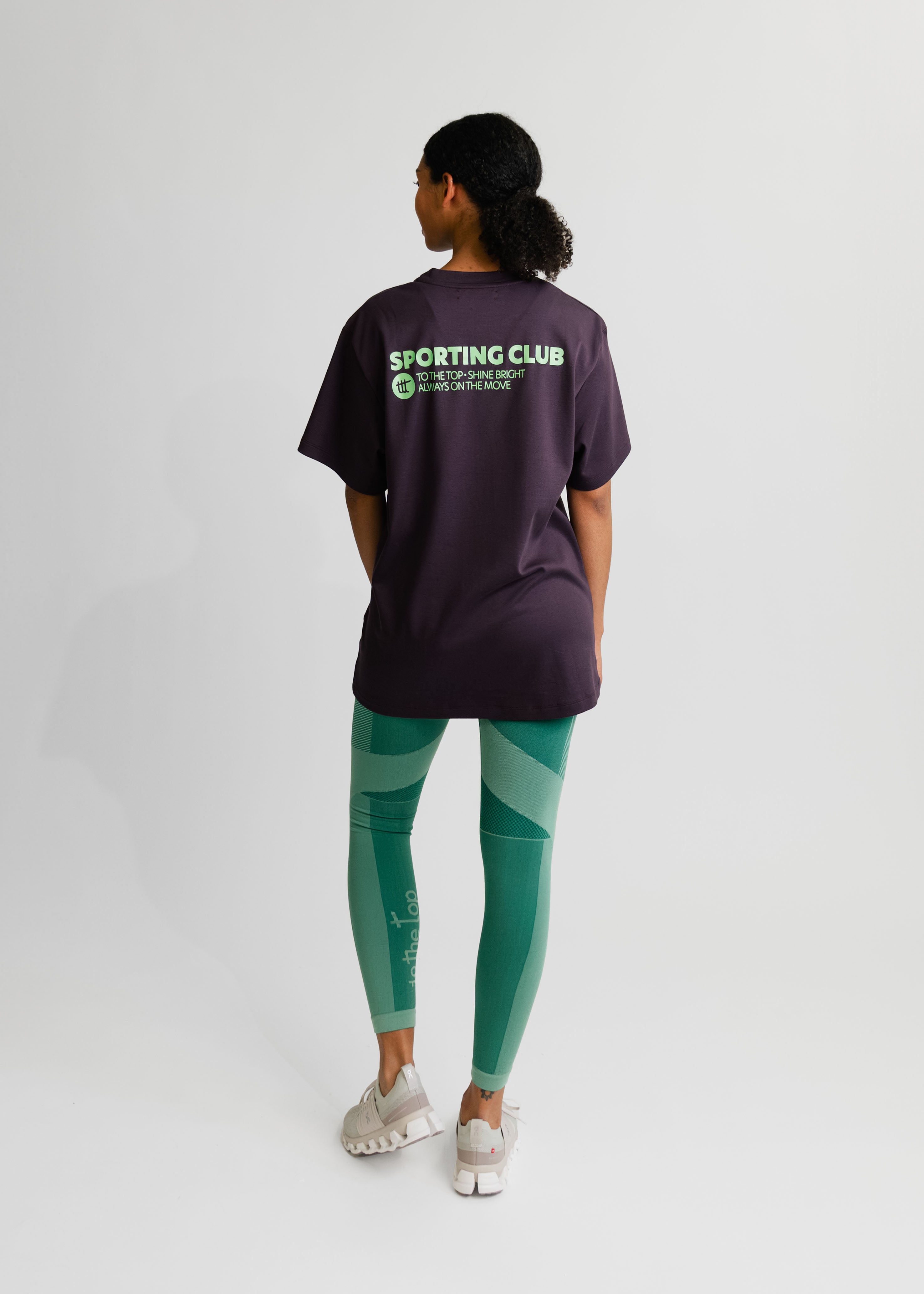 Sporting Club T-Shirt Unisex Plum